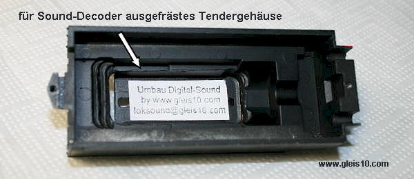 01069-für-Sound-Decoder-ausgefraestes-Tendergehaeuse